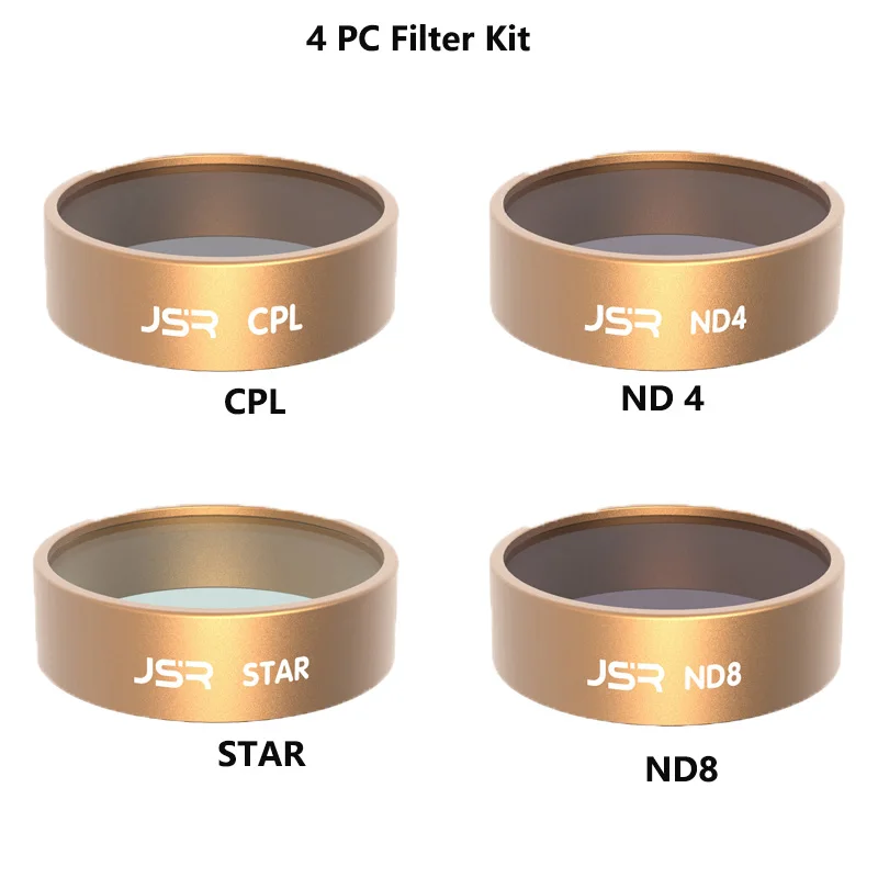 4 PC KIT Фильтр для камеры дрона для Xiaomi Fimi X8 SE CPL UV Star ND 4 8 16 32 фильтры для Fimi X8 SE аксессуары для дрона - Color: 4 PC KIT