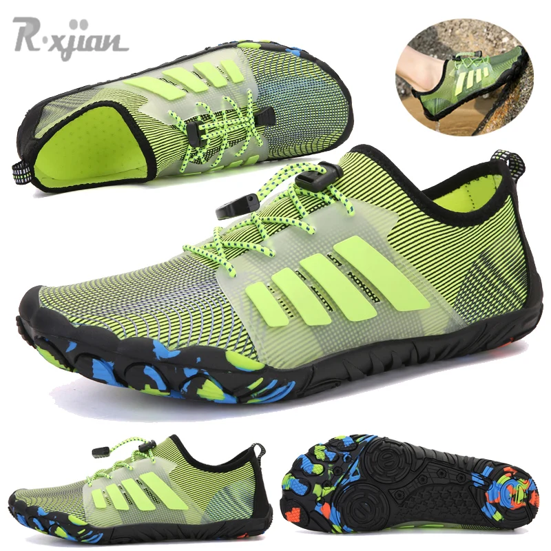 New Listed Quick-drying Swimming Shoes Couple Outdoor Surfing Beach Game Shoes Five-finger Diving Upstream Fishing Shoes Unisex