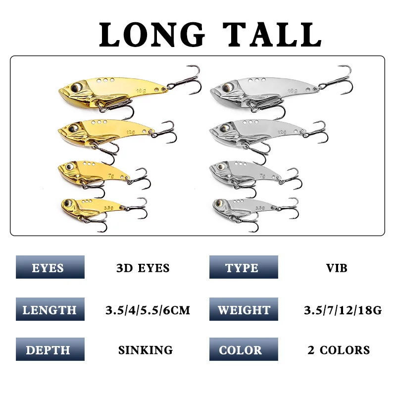 

Silver Metal Fishing Lure Vib Lures Spoon Wobble Sequin 3.5g 7g 12g 18g Fishing Spoons Hard Bait Ocean Beach Fishing Equipment