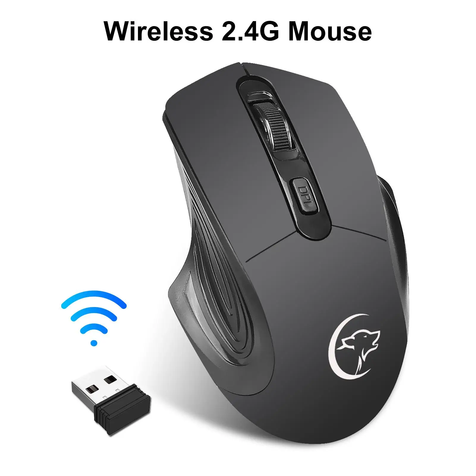 

YWYT 2.4GHz USB Wireless Mouse Silent PC Mouse Ergonomic Rechargeable Mousewith Effect for pc Laptop desktop computer
