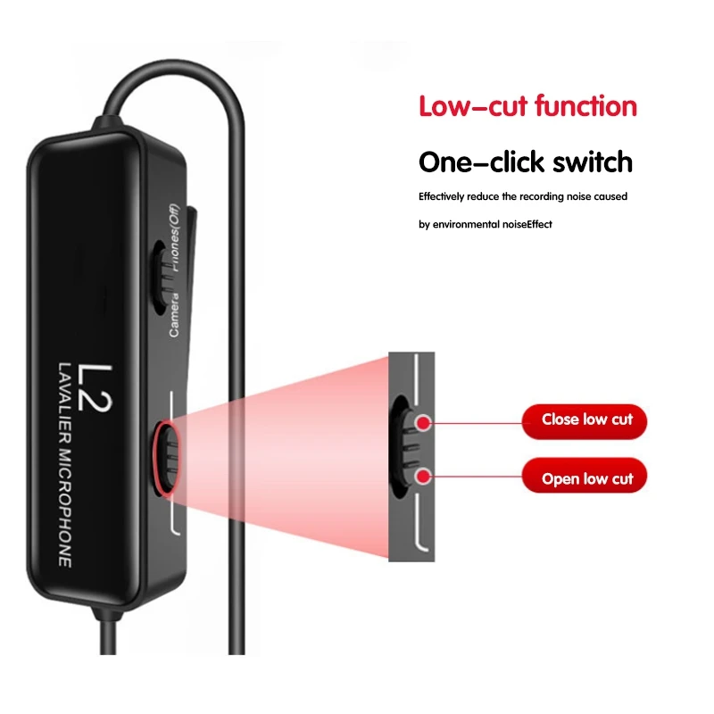 

L2 Microphone 6M Long-Line Lavalier Microphone Suitable for Mobile Phone SLR Camera Camera DV Use