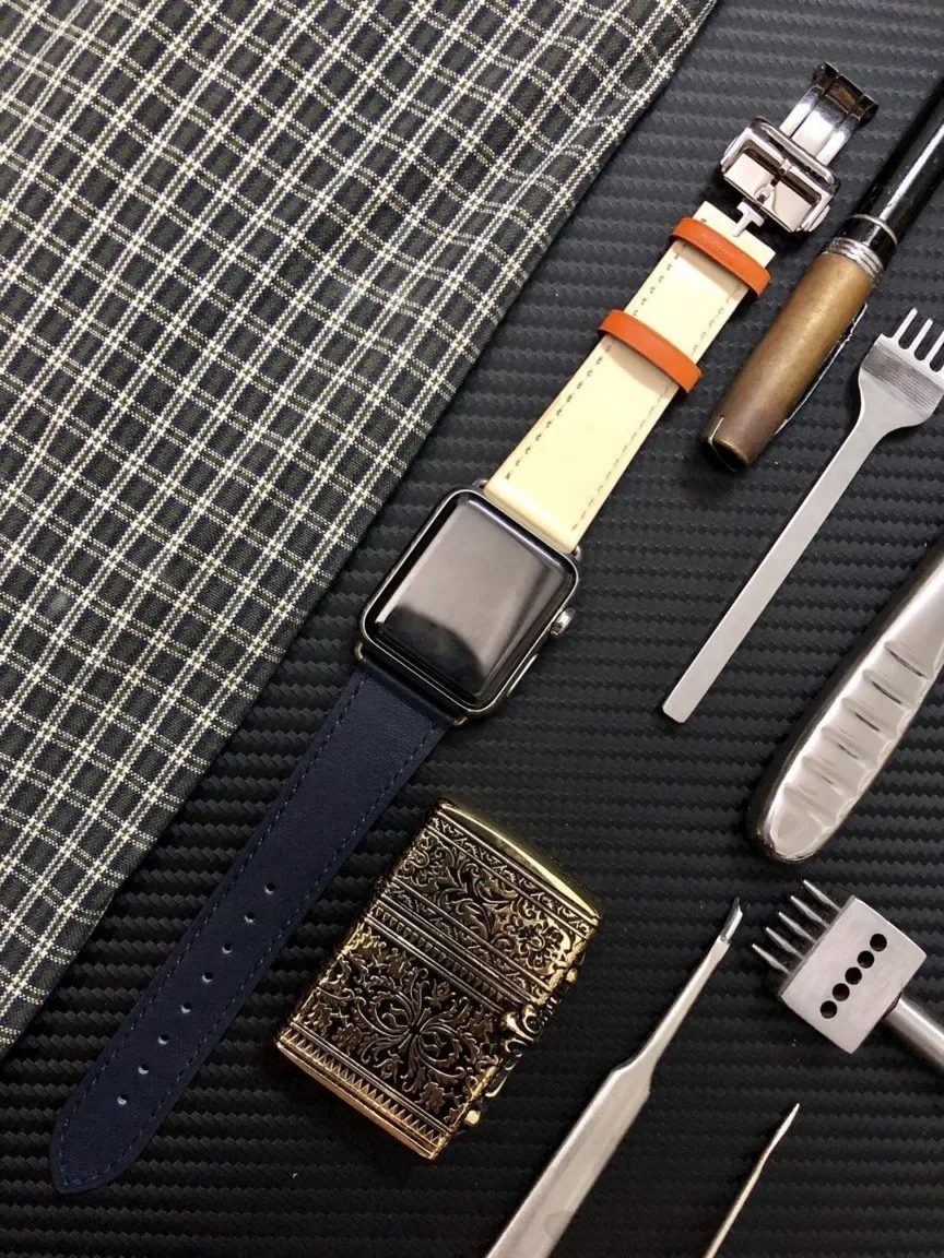 Кожаный ремешок для Apple Watch 4, 3, 2, 1, застежка-Пряжка, браслет для Iwatch 40 мм, 42 мм, 38 мм, 44 мм, ремень для одного тура