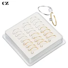 Женское серебряное кольцо для носа 2,02,53,0 мм, круглая блестящая прозрачная циркониевая бижутерия для пирсинга в носу