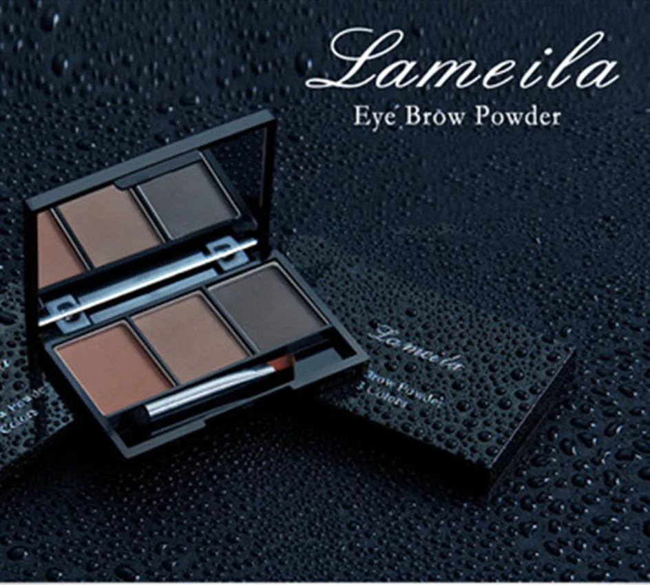 Подарки для женщин 3 цвета палитра пудры бровей водонепроницаемый тент усилитель