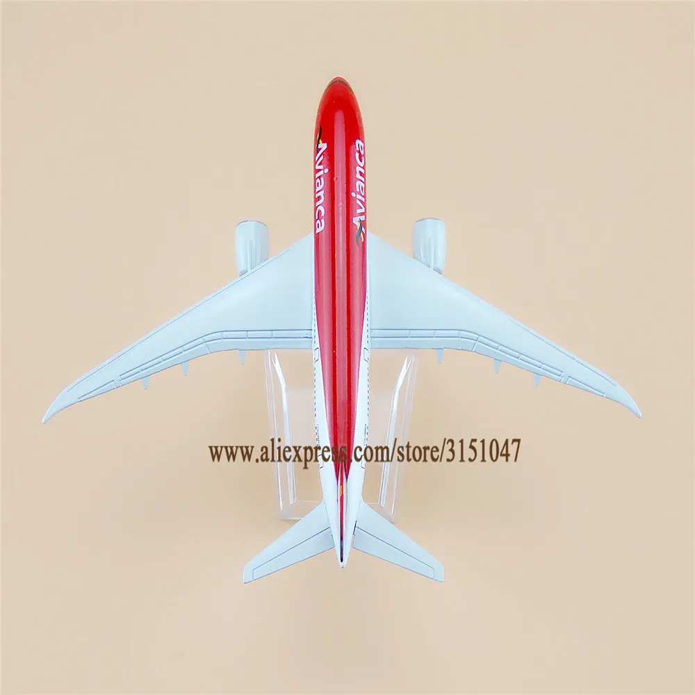 16 см Air Colombia Red Avianca 787 Boeing Airways Airlines металлический сплав модель самолета литье под