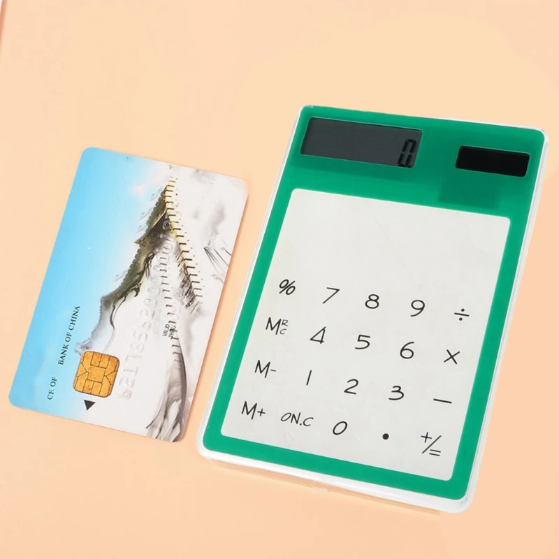 Ультратонкий мини-калькулятор на солнечной батарее с ЖК-дисплеем | Компьютеры и