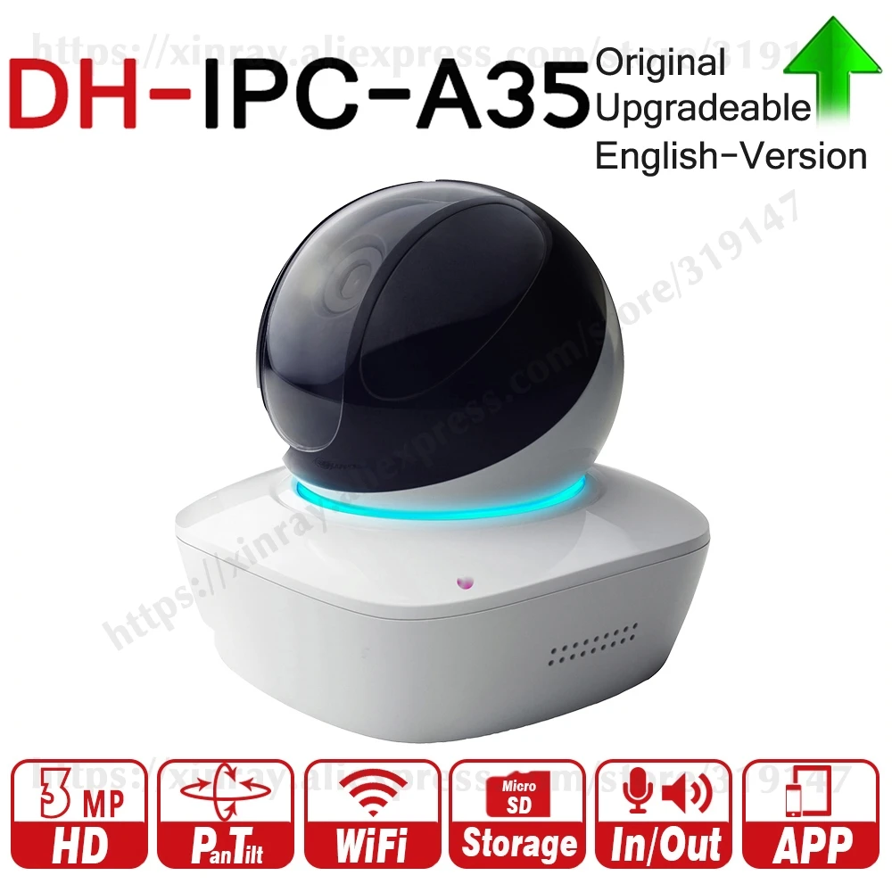 Dahua IPC-A35 IPC-A46 3MP сети Wi-Fi, герметизирующая ptfe-лента для Камера Поддержка микрофон Динамик Easy4ip облако с разъемом для карт SD Беспроводной