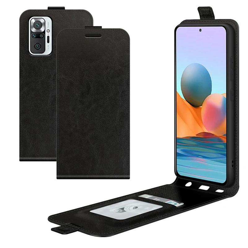 

Flip Leather Cases For Xiaomi Redmi Note 10 Pro High Quality Vertical Wallet Leather Case