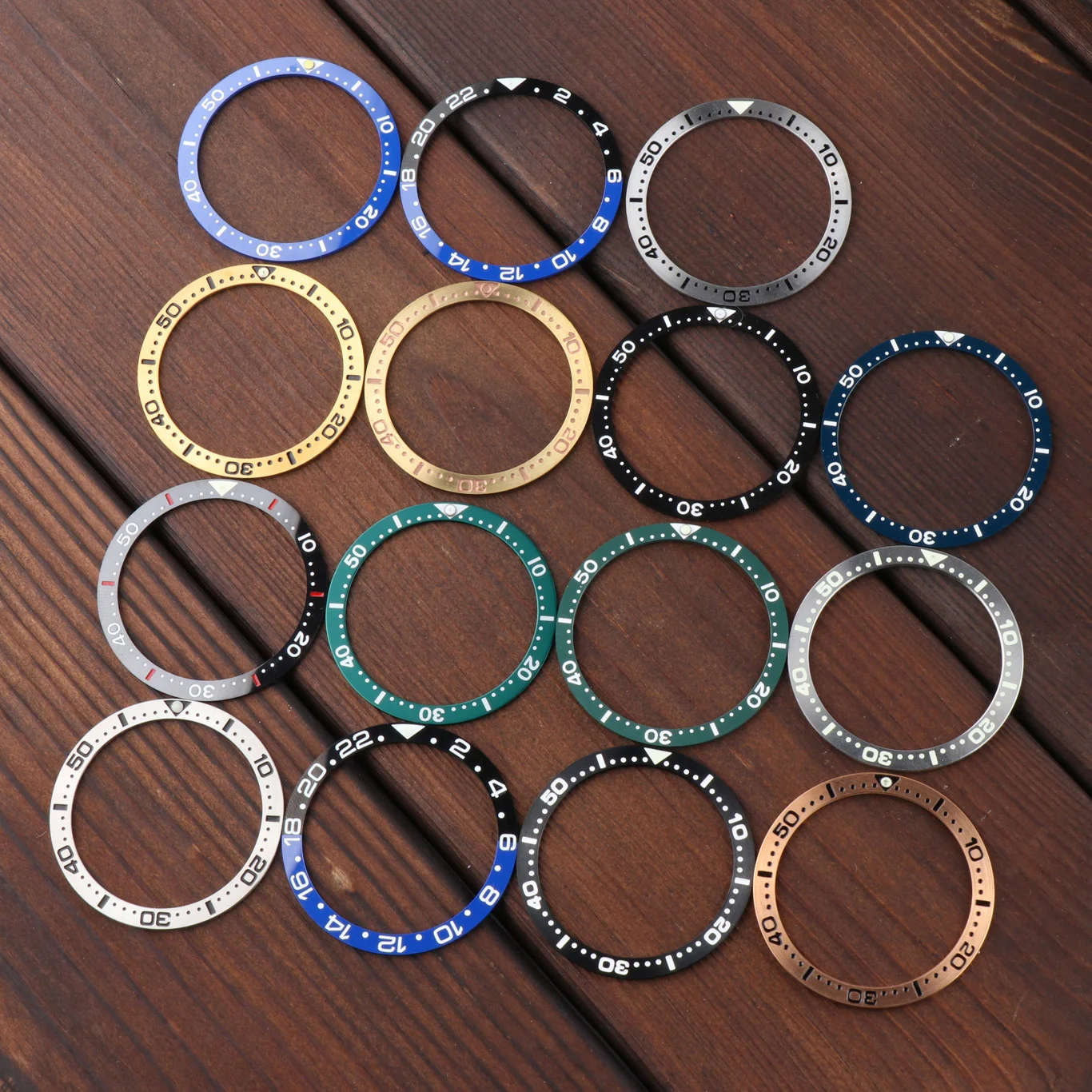 

High Quality Fashion Watch Ring 30.5mm-38mm Diameter Ceramic Bronze Steel Bezel Insert For Seiko Brand SKX007 Watch Accessories