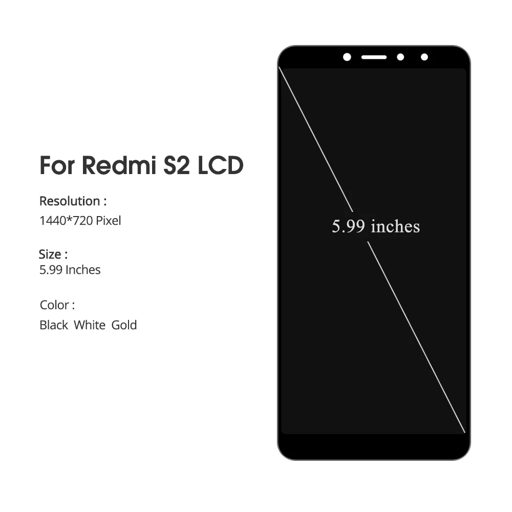 ЖК дисплей для Xiaomi Redmi S2 с дигитайзером в сборе и рамкой 5 99 дюйма качество