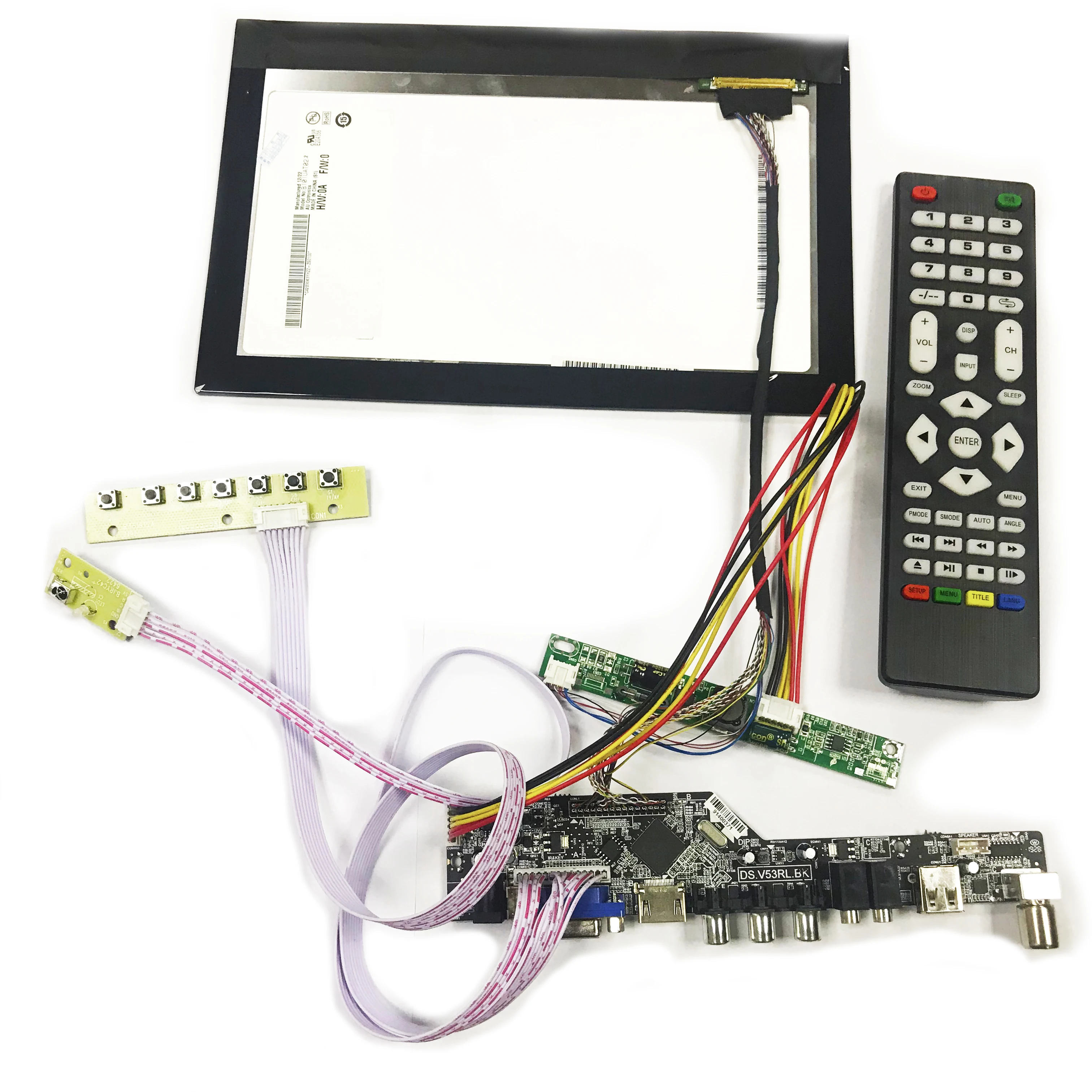 B101UAN02.1 DIY HD дисплей ТВ проектор 10," USB воспроизведение VGA/HDMI/AV/tv функция драйвер платы