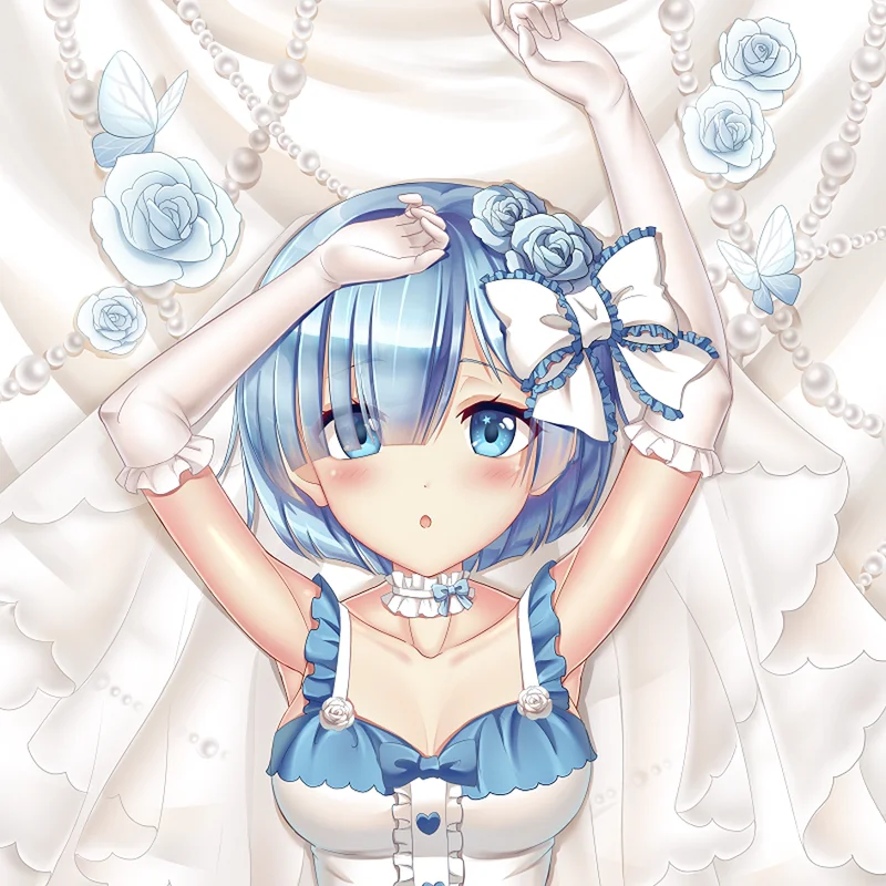Re Zero kara Hajimeru Isekai Seikatsu Rem Dakimakura обнимающая Подушка Чехол японская искусственная