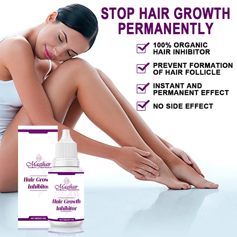 

Органический постоянный ингибитор роста волос, предотвращает рост волос тела для женщин и мужчин
