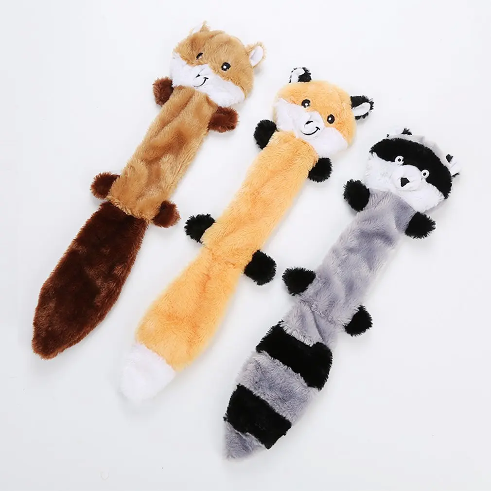 

Multi-function Toys Raccoon Plush Vocal Bite-resistant Teeth Cleaning Pet Toy Teeth-resistance Toys Pet Supplies Clean Teeth