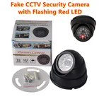 Поддельная охранная сигнальная камера видеонаблюдения купольная Водонепроницаемая с мигающими красными светодиодами уличная камера видеонаблюдения муляж для умного дома