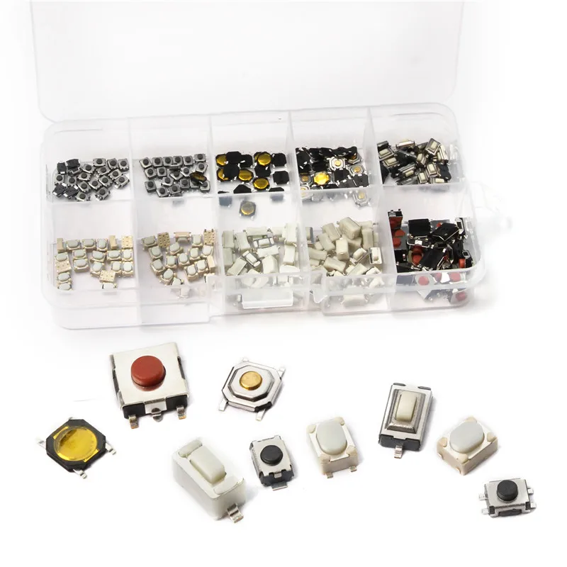 200Pcs 10 Models Car Remote Control Tablet Mini Switch Key Press Tactile Push Button | Обустройство дома
