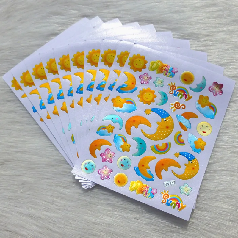 10PCS Style3 10 шт DIY Детская позолоченная награда флэш-наклейка мать учитель хвала этикетка награда пятиконечная звезда улыбка лицо наклейка Рождество - Цвет: 10PCS Style3