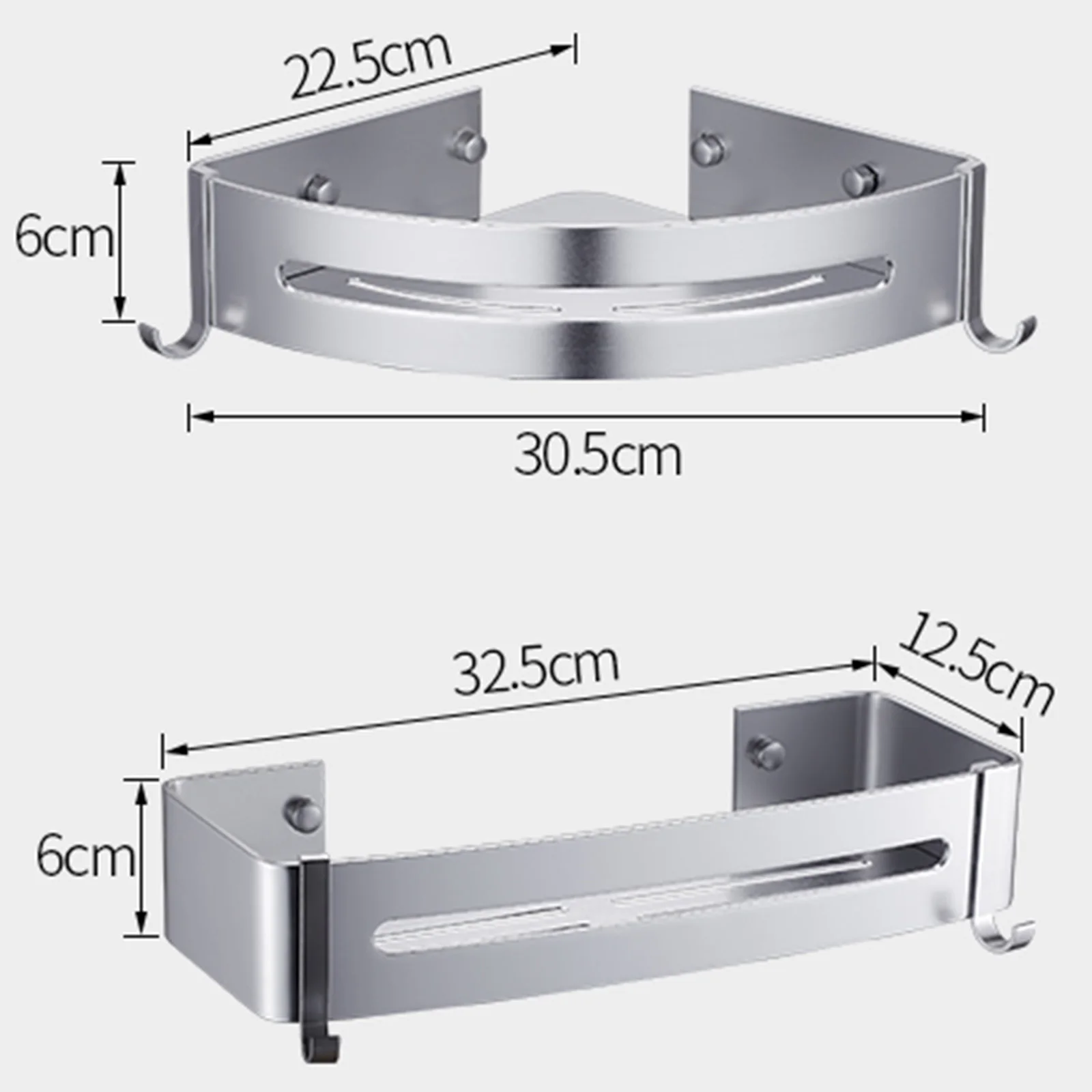 

Bathroom Shelf Wall-free Punching Wall Hanging Bathroom Storage Rack Holder for Sponge Razor Shampoo Kitchen Toilet Organizer