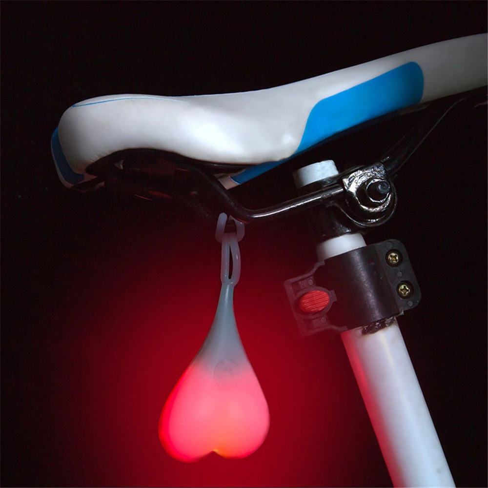 

Cycling Balls Tail Silicone Light Creative Bike Waterproof Night Essential LED Red Warning Lights Bicycle Seat Back Egg Lamp