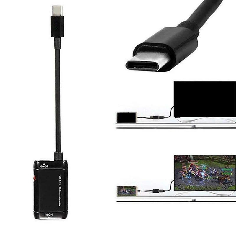 Тип c HDMI конвертер Кабель USB3.1 MHL адаптер для Android телефонов планшетов WIF66|Адаптеры
