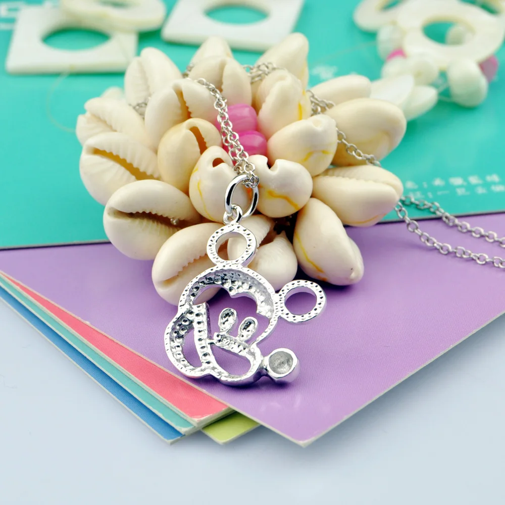 Милые ожерелья Микки для женщин подвеска с мышкой животного ювелирные изделия