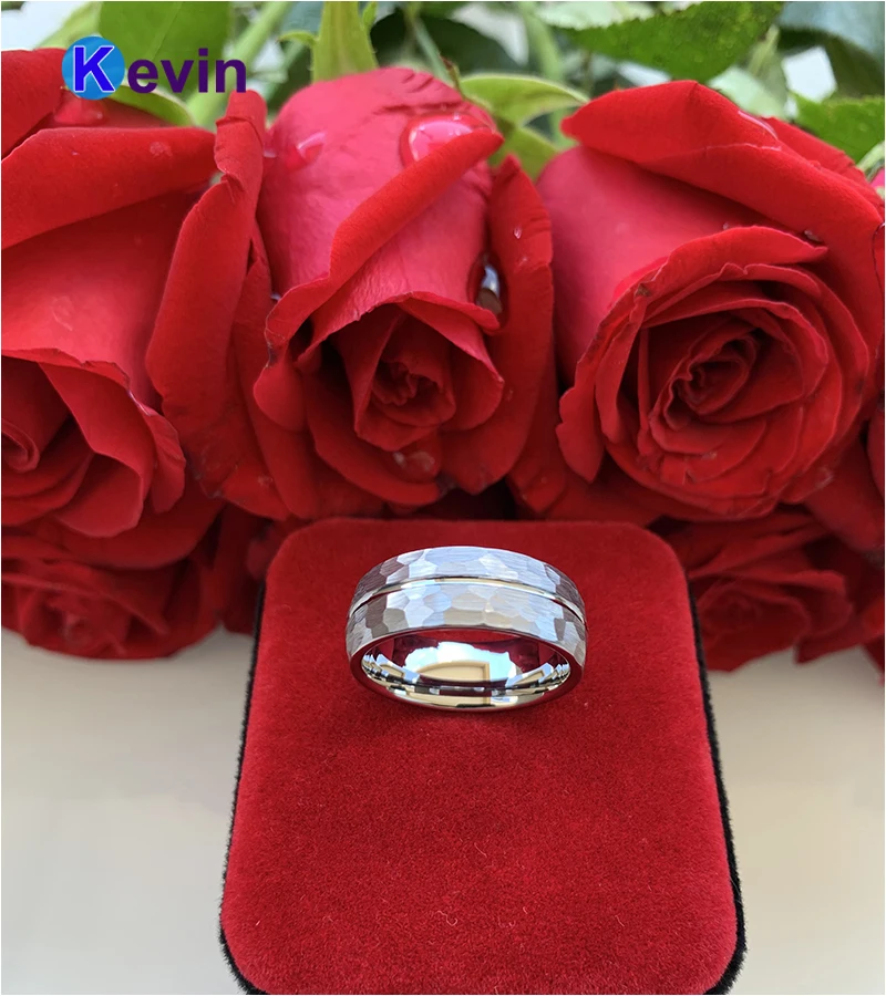 Кольцо молоток для мужчин женщин обручальное кольцо из вольфрама уникальная