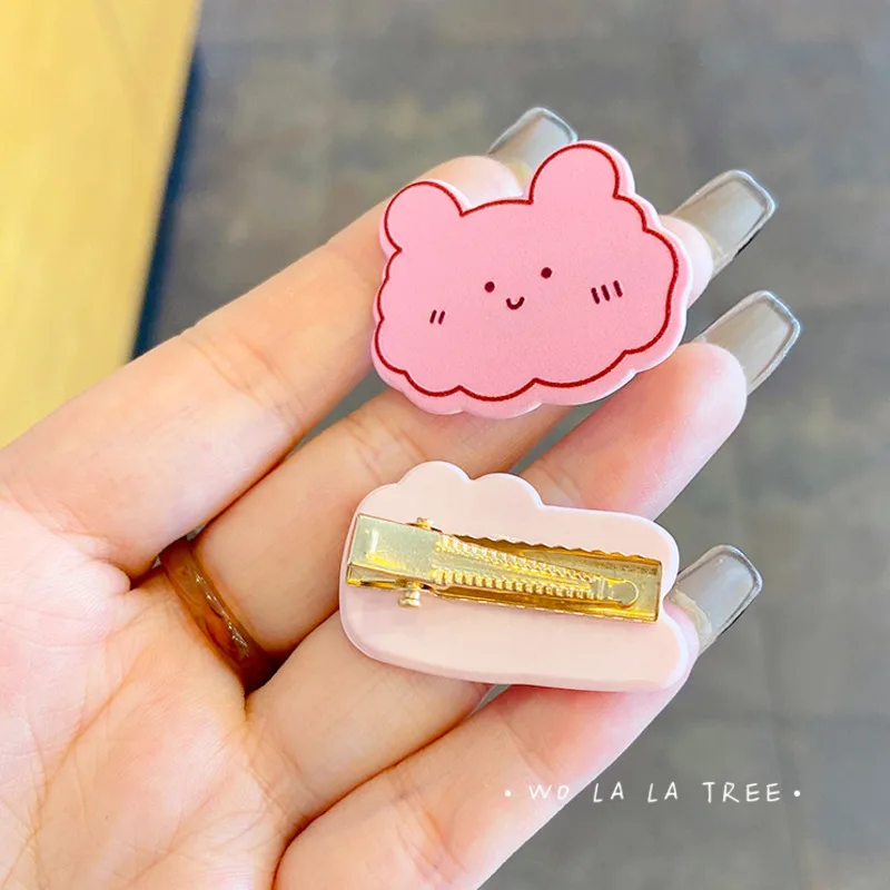 

2021 New Candy Color Girl Cute Mini Cartoon Hair Clips Duckbill Hairpin Side Clip Hair Accessories Kids Clip Headdress