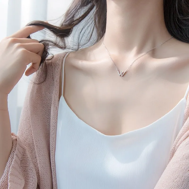 Кулоны в виде алфавита из серебра 925 пробы с фианитами|Ожерелья| |