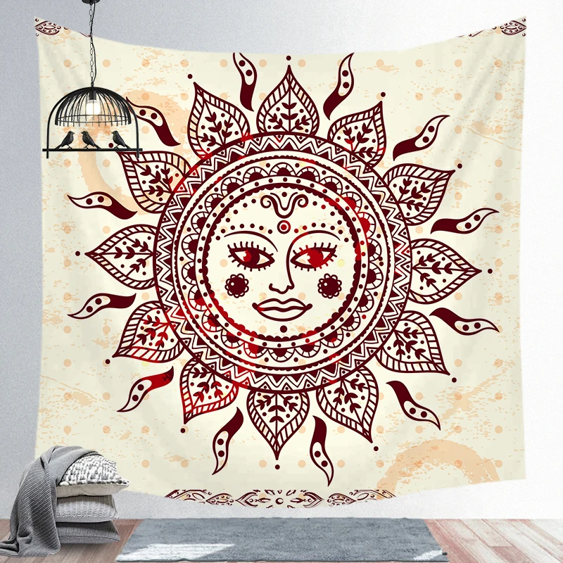 tapestry 3 Солнечный колдовство гобелен настенный ткань настенное одеяло фермерский дом домашний декор богемное украшение гардины для окон - Цвет: tapestry 3