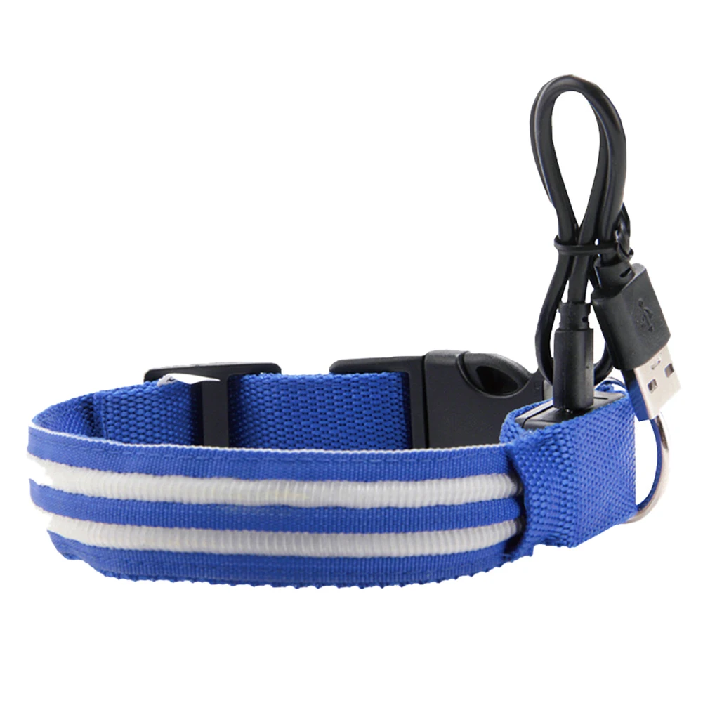 

New USB Charging Led Dog Collar Safety Led Luminous Dog Pet Light Up Collar Night Necklace Glowing Leads For Dogs Night Safety