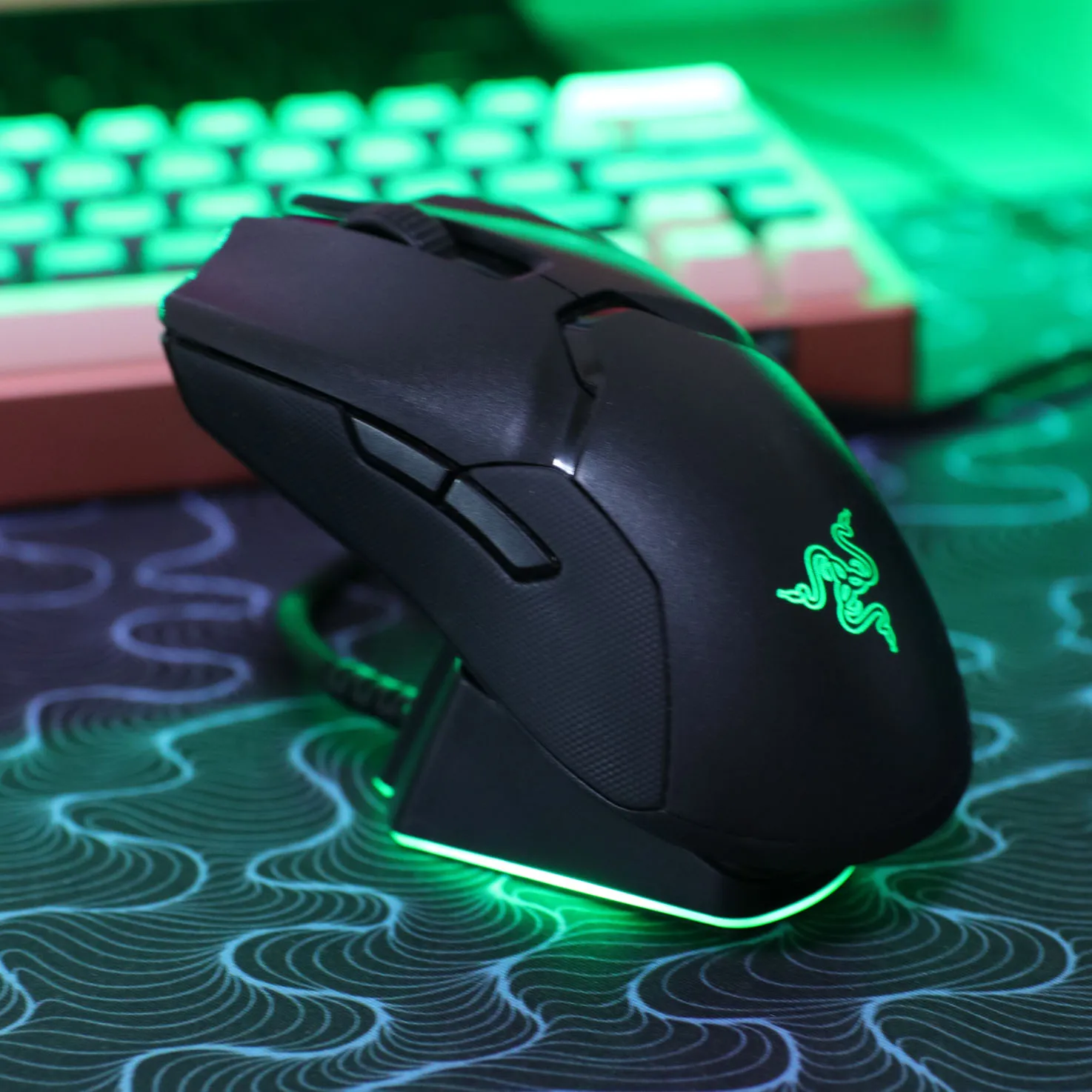 Зарядное устройство RGB для Razer DeathAdder V2 Naga Pro Basilisk Viper Ultimate USB3.0 игровая мышь