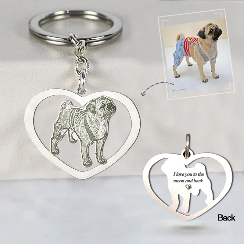 Заказное Сердце ожерелье с фото кулонами. Выгравированные ювелирные изделия из