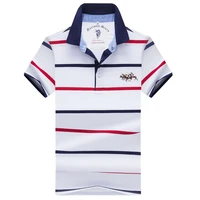 summer new men polos shirt high quality brand cotton short sleeve mens polo shirt casual striped shirt polo men clothing tops