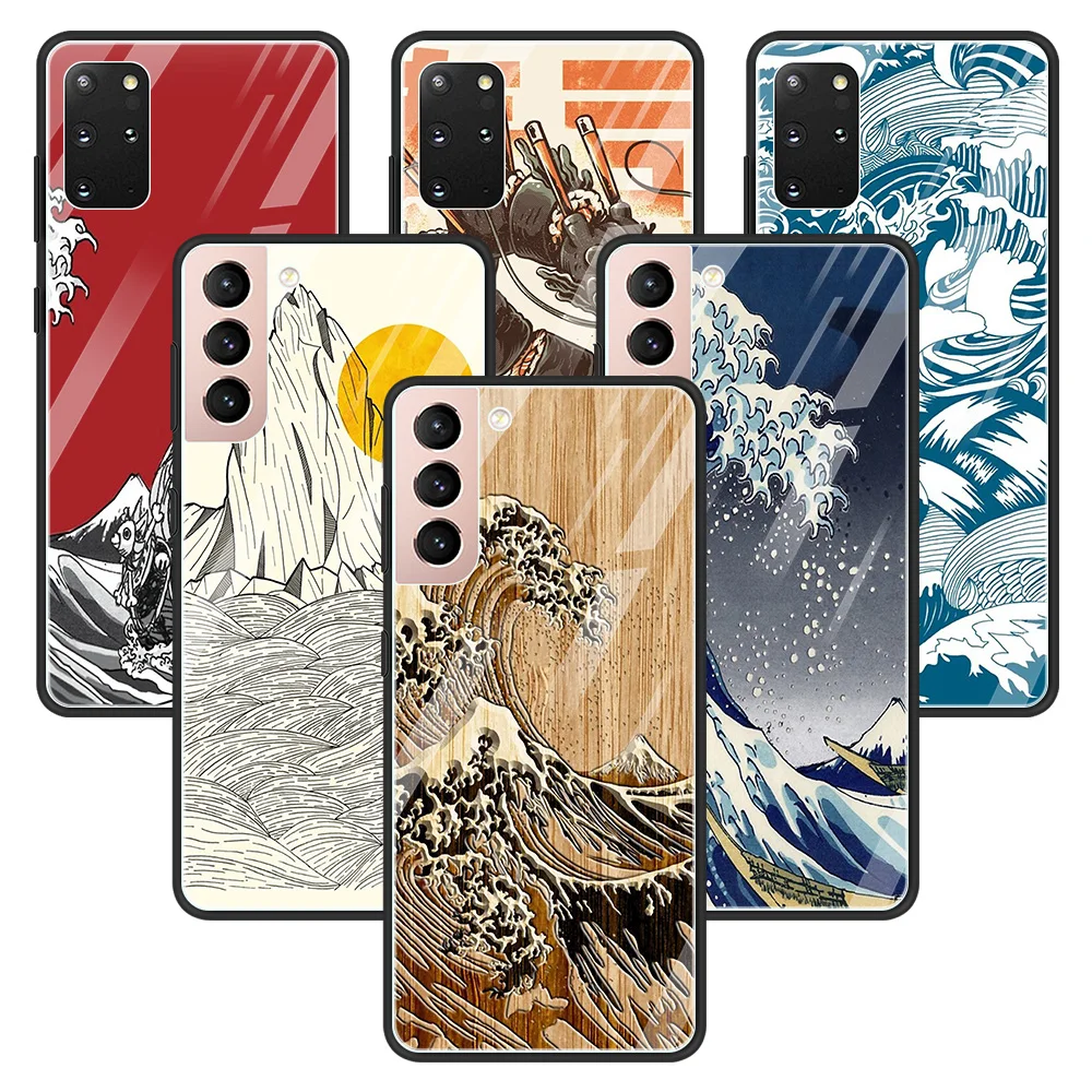 Чехол из закаленного стекла для Samsung S21 S20 Ultra чехол Galaxy FE S10 S9 S8 Plus Lite S10e с