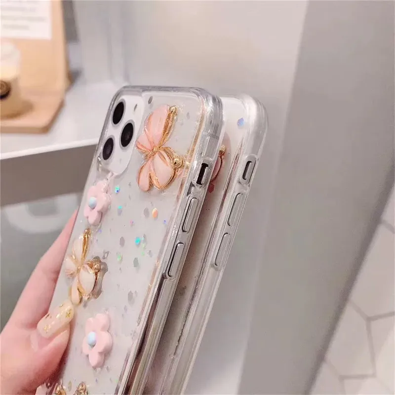 

Fairy Butterfly is suitable for iphone12/11promax Epoxy transparent mobile phone case Apple for iPhonexsmax/8plus