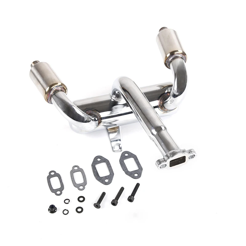 Выхлопная труба с 2 отверстиями задний бампер для 1/5 ROVAN HPI BAJA RV KM 5B 5T глушитель Rovan |