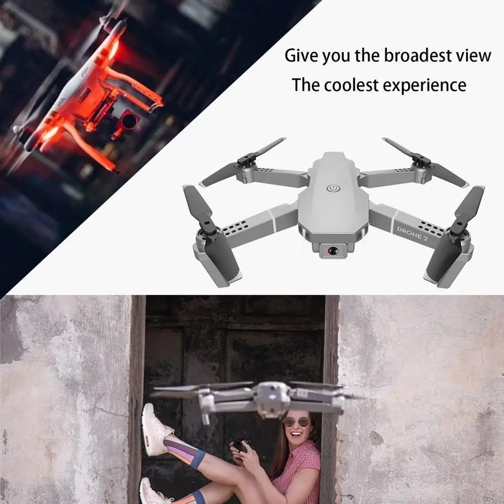 Мини Дрон 4K 1080P HD камера Wi Fi Fpv воздушное давление фиксированный удерживающий