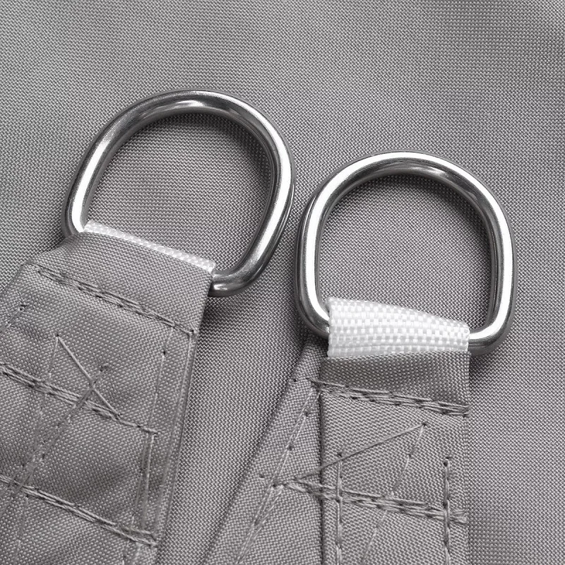 Водонепроницаемый квадратный прямоугольник тень 300D серый навес для сада террасы