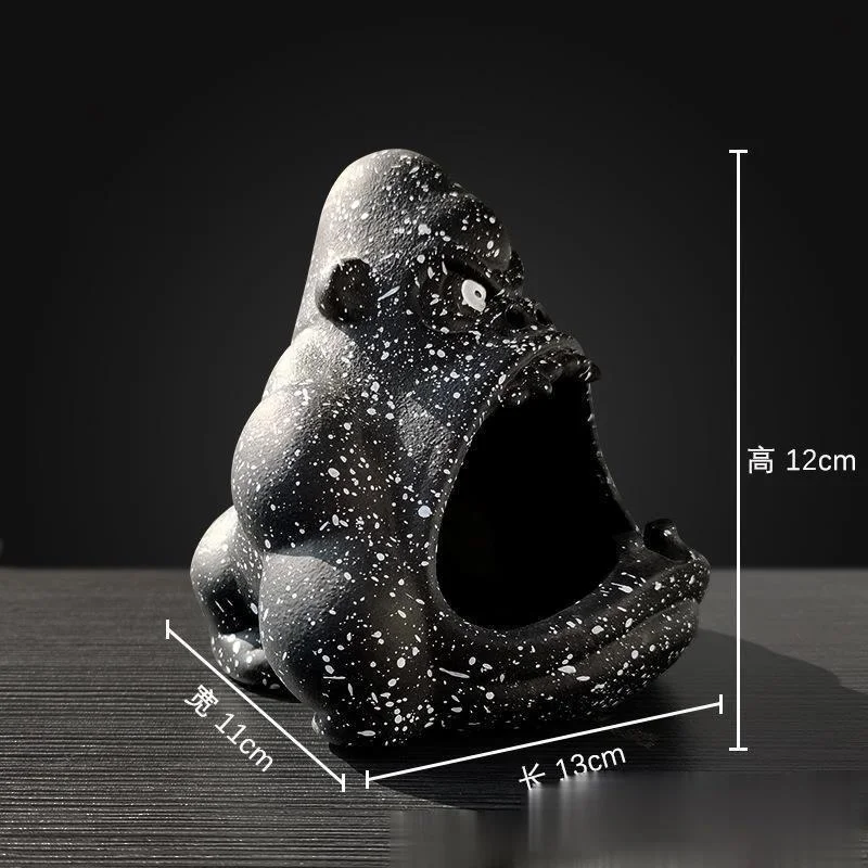 

Nordic Household Cartoon Dog Ashtray Cute Creative Resin Gorilla Ashtray Personality Trend Car Anti Fly Ash Decorations forHome
