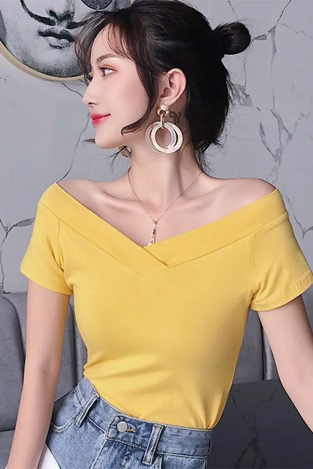 

T Shirt Women Clothes 2020 Fashion red Tee Top Fashion Cotton Ladies Tee Shirt