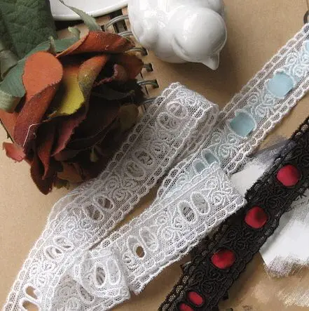 

Handmade DIY Accessories Cotton Mesh Wire Rose Flower Wear Lace Width 2.3cm