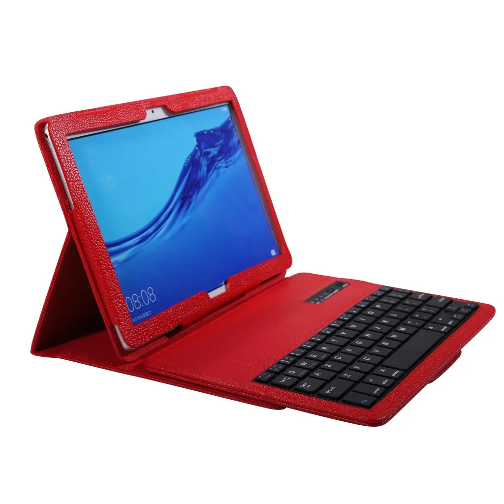 Клавиатуры планшетный ПК ноутбук для huawei Mediapad T5/C5 10,1 дюймов чехол+ Беспроводное покрытие клавиатуры Bluetooth авто сна/AwakeTab-L905