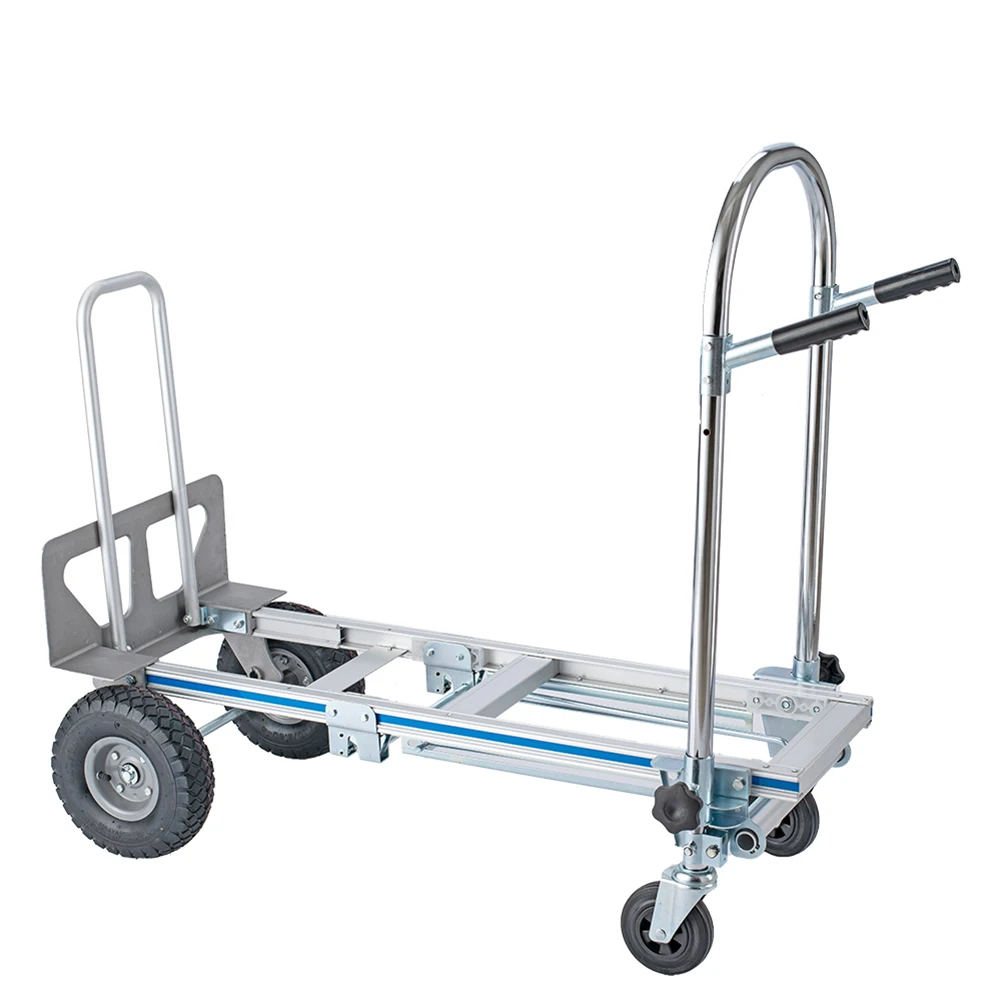 

Aluminum Hand Truck Portable Folding Hand Truck With Wheels Daily Chilren Adults Practical Tools for Home or Work Easy Folding