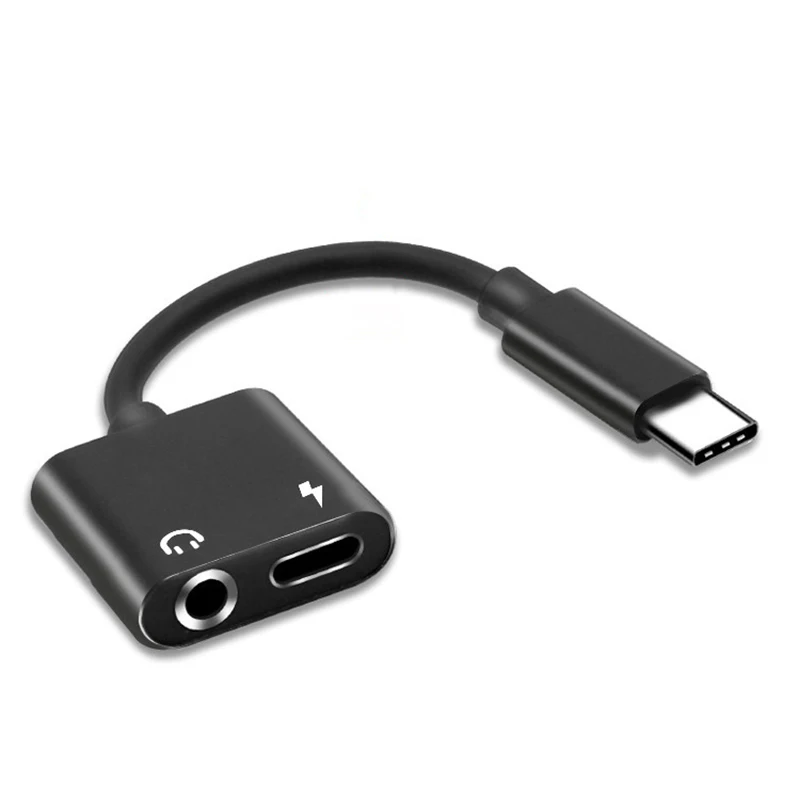 2 в 1 адаптер для наушников с разъемом USB Type C на 3 5 мм|Переходники и адаптеры| |