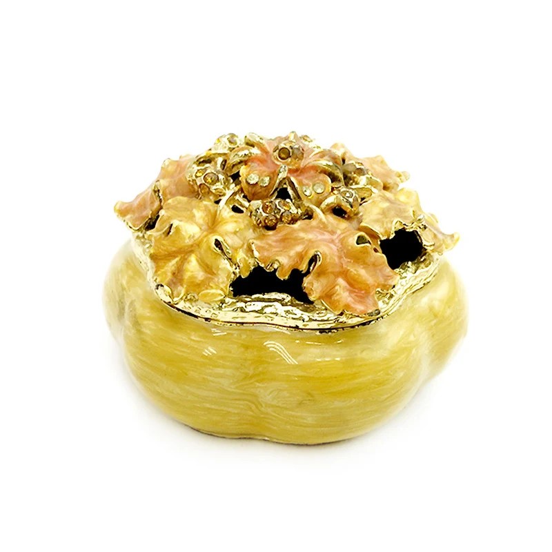 Creatve Диаманте Статуэтка тыквы шкатулка для украшений растение украшения дома