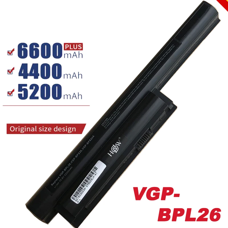Аккумулятор для ноутбука HSW 5200 мАч Sony VAIO CA CB EG EH EJ EL VPCCA BPS26 VPCCB VPCEG VPCEH VPCEJ VPCEL быстрая