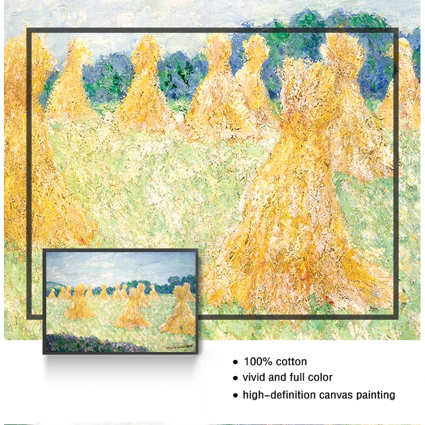 Картины для гостиной спальни столовой кафе известный Клод Моне Картина на холсте