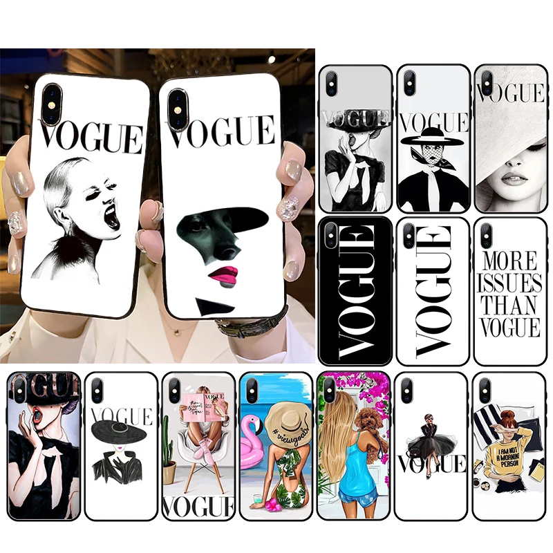 

Fashion Woman More Issues than Vogue Phone Case For iPhone 13 12 Pro Max SE2 11 11Pro XS MAX XR 7 8 Plus Case