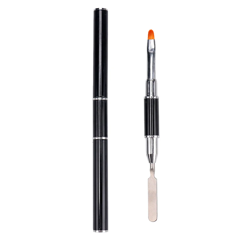 

Dual Ended Nail Art Brushes Acrylic UV Gel Extension Builder Flower Painting Pen Brush Remover Spatula Stick Manicure Tools 1pc