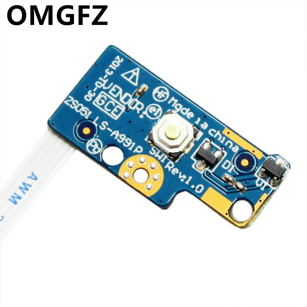 Новая панель кнопочного выключателя питания с ленточным кабелем для серии HP Pavilion